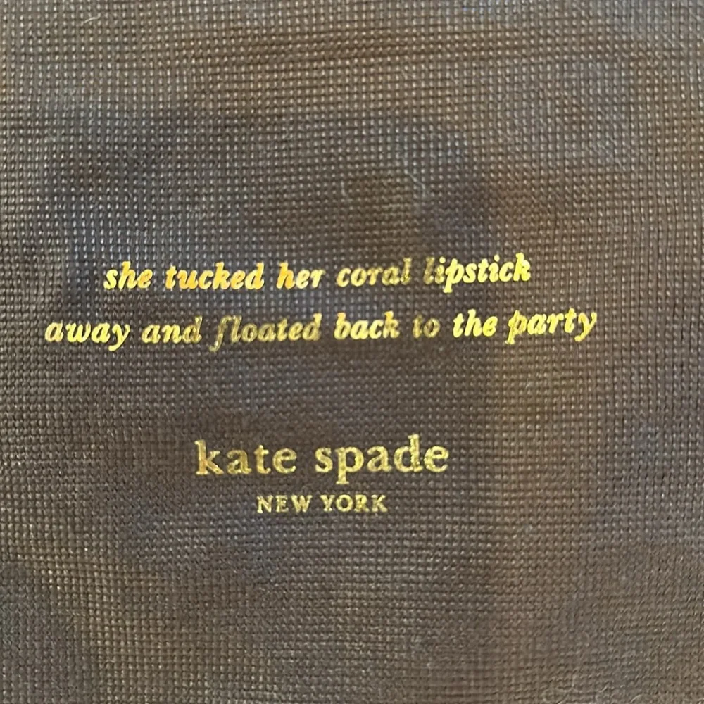 NWT Kate Spade Ella Tote Pebbled Black Bold Logo Original Packaging Keep or Gift - Picture 2 of 8